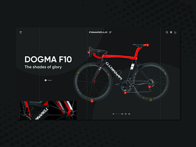 Pinarello bicycle web site concept