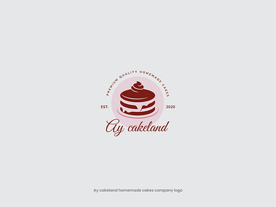 Ay cakeland homemade cakes company logo design aycakeland logo cake cake logo cake logo dsign cakeland logo logo logo design sweet logo