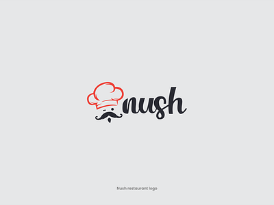 Nush restaurant logo design
