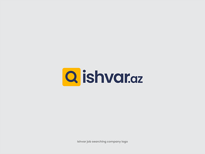 Ishvar.az job searching company logo design graphic design job job logo job web platform logo logo logo design shahin aliyev work logo working logo design