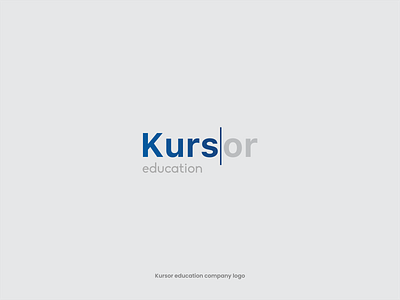 Kursor education company logo design