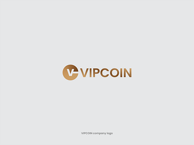VIPCOIN company logo design coin logo coin logo design crypto crypto logo dsign graphic design logo design shahin aliyev vip logo vipcoin logo