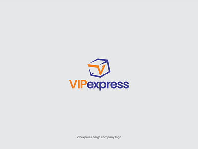 VIPexpress cargo company logo design