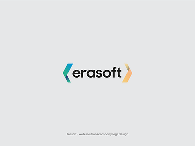 Erasoft - web solutions company logo design