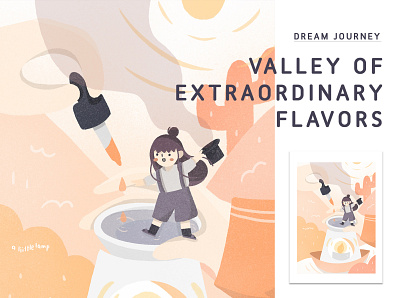 Dream Journey Entry: Valley of Extraordinary Flavors illustration photoshop procreate