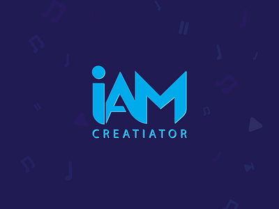 I Am creativator Concept logo branding design flat identity illustration illustrator logo design typography ui design ux