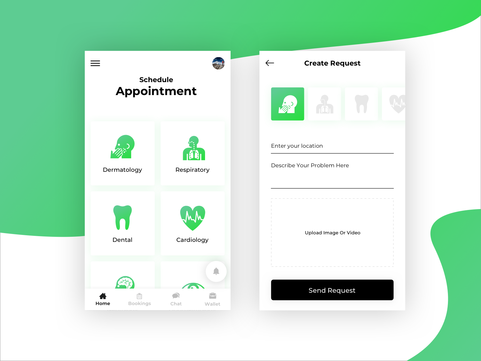 doctor app design by imcreativator on Dribbble