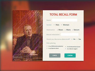 Total recall form and database css form form design form field javascript json ui uidesign