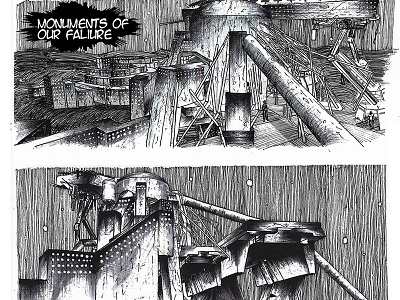 Monuments Of Our Faliure 2d architecture comicbook graphic graphicnovel illustration