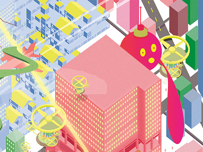 Expanding Universe 2d architecture colours design graphic illustration poster