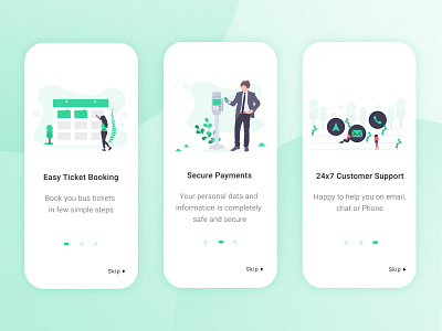 Bus Ticket Booking App - Onboarding