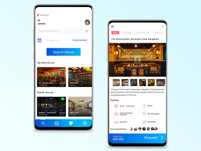Venue Finder adobexd app design appconcept bangalore india ui uidesign uiux userinterface venue venue finder xd