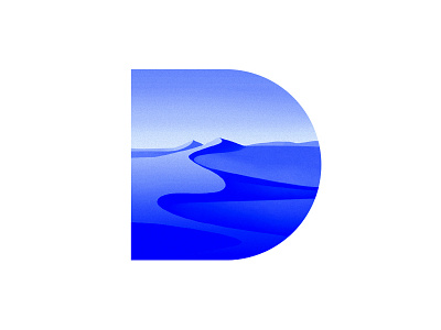 D 36daysoftype d blue daily desert dunes experimental illustration sahara type type design typography