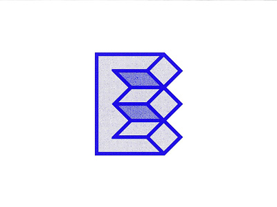 E 36daysoftype blue dimensionality e escher experimental impossible object m c escher optical illusion type type design typography