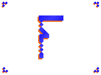 F 36daysoftype arab design arabic blue experimental f geometry islamic art type type design typography