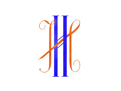H 36daysoftype blue experimental french h handlettering lettering serif type type design typography