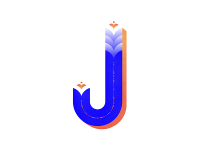 J 36daysoftype blue circus handmade type j lettering retro type type design typography woodtype