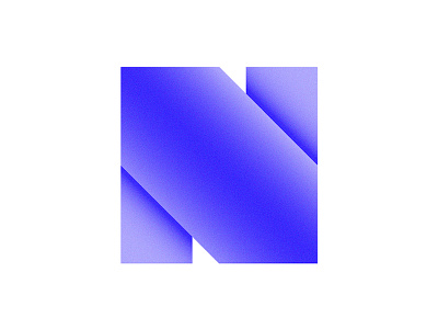 N - 36daysoftype 36daysoftype blue bold gradient handmade type n square type type design typography