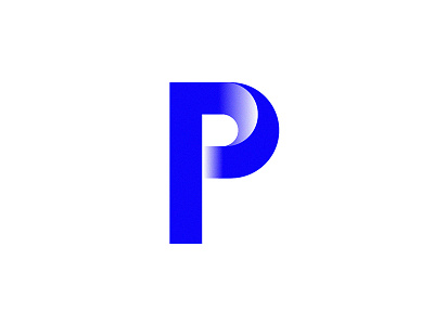 P - 36daysoftype 36daysoftype blue handmade type illusion logo logotype p type type design typography