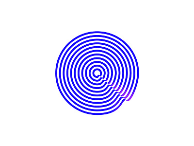 Q - 36daysoftype 36daysoftype abstract blue handmade type opart optical optical illusion q type type design typography