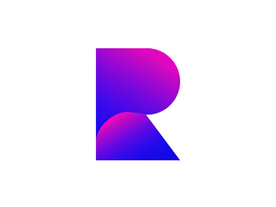 R - 36daysoftype 36daysoftype blue gradient type type design typography