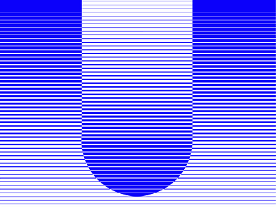 U - 36daysoftype 36daysoftype abstract blue gradient handmade type opart optical optical illusion type type design typography u