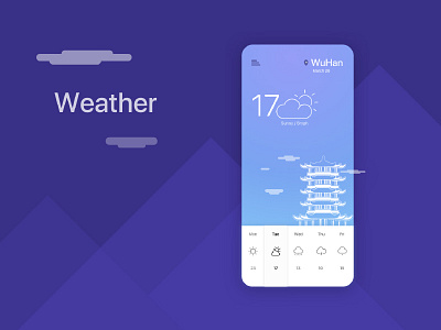 Weather interface ui