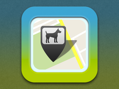 Proximity Sensor App Icon dog icon ios iphone map pin pin point ui