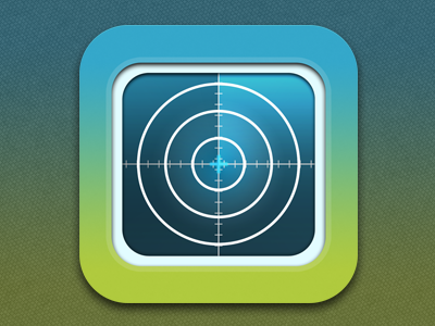 iOS app icon icon ios iphone radar