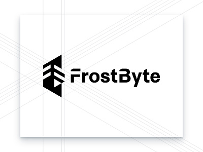 FrostByte Logo Construction brand identity branding branding agency cyber security design frost ice identity logo security technical