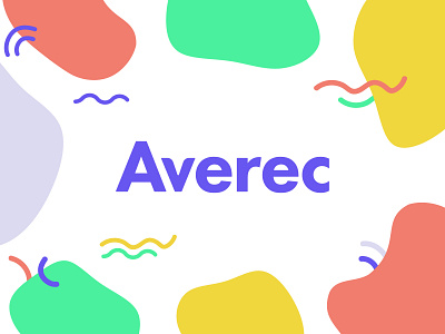 Averec Logo Presentation blob brand identity branding bright colorful compliments design friendly identity logo messaging vector