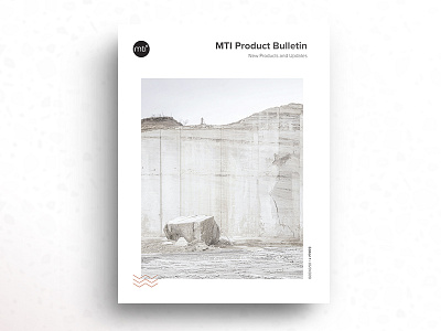 MTI Baths Product Bulletin Cover baths bathtub bulletin clean graphic design luxury mineral mockup mti print product