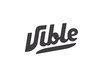 The Vible Logo – Final branding good vibes hand lettering identity logo music retro type typography vible wordmark