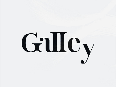 The Galley Logo blog branding galley identity lettering logo logotype negative space typography