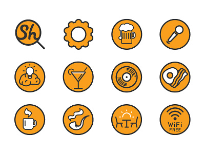 Sherlockit Icon Set app circle colored icons events icon set iconography icons sherlockit wip