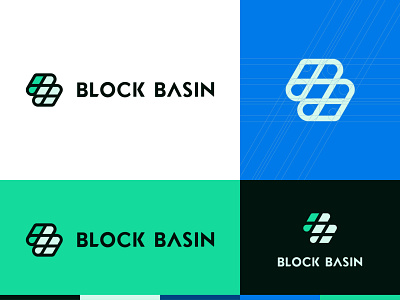 Block Basin – Logo Concept blockchain branding identity investment logo real estate