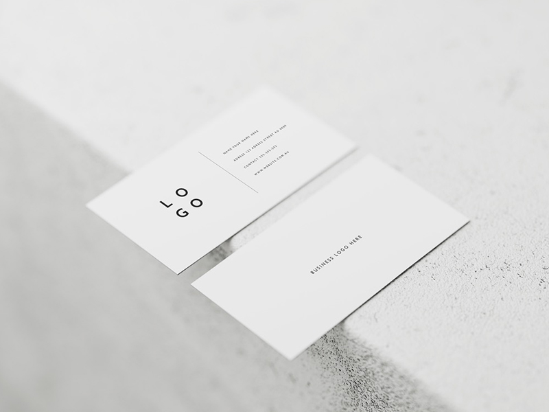 5 White Business Card Mockups By Jay Snowi On Dribbble