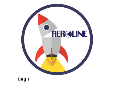 Daily logo 1/50 - Rocketship logo dailylogo dailylogochallenge logo