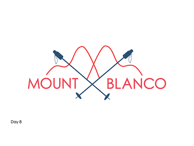 Ski mountain logo