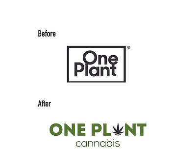 One Plant branding identity logo logotype minimal rebrand