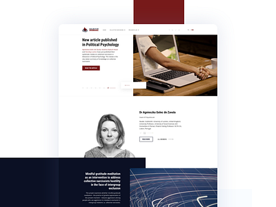 Scientific project website branding design homepage rwd ui ux web webdesign website