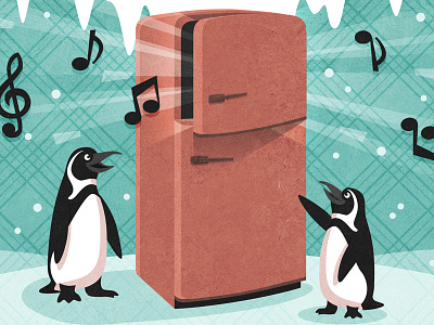 Cool Willie - Poster2 band cold fridge logo music penguin wip