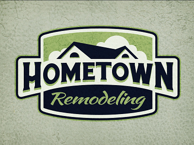 Hometown - Logo Final brand concept construction home hometown logo town