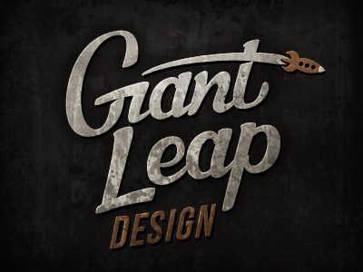 GiantLeap - WIP 3 giant leap retro rocket script texture type vintage wip