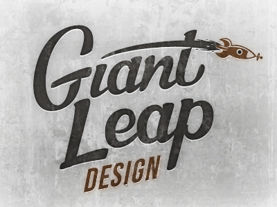 Giantleap - WIP Final giant leap retro rocket script texture type vintage wip
