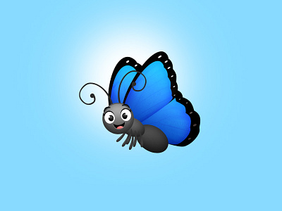 Butterfly Character WIP bug butterfly cartoon character cute kids work in progress