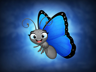 Butterfly Character - Part II bug butterfly cartoon character cute kids work in progress