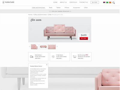 UI/UX shop design finance furniture shop uiux webdesign