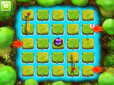 In-game screen frog game ios mobile