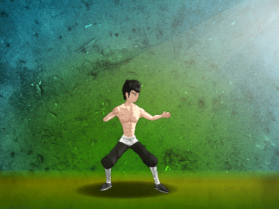 Game character animation test action animation character fight fighter game mobile
